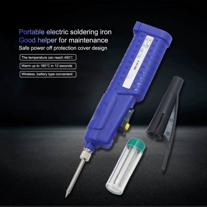 Electric Soldering Iron 4.5V 8W Wireless Soldering Iron Portable Soldering Pen Battery powered Weld