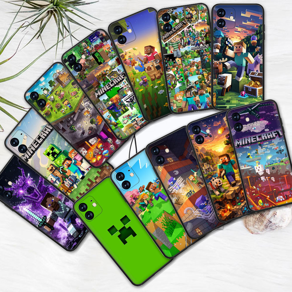 เคสโทรศัพท์ซิลิโคน OPPO A5 A9 A31 2020 A5 A8 A11 A11X A1K R15NEO R9 R9S F1 Plus 48F3 เกม Minecraft S