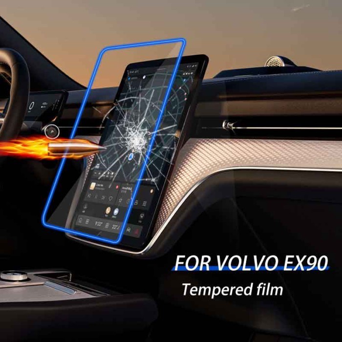 For Volvo EX90 EX30 EM90 Polestar1 2 34 central control navigation instrument display screen glass