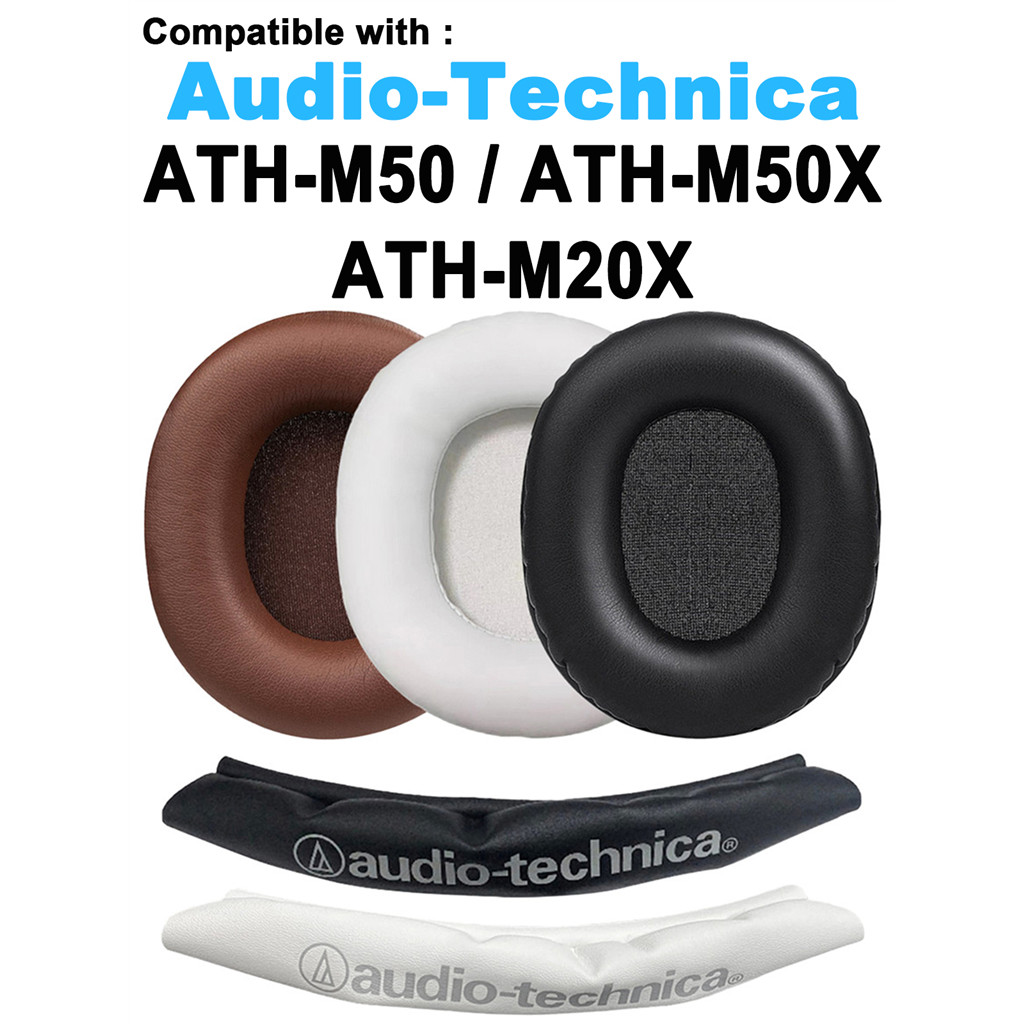 เหมาะสําหรับ Audio-Technica ATH-M50 / ATH-M50X / ATH-M20X เปลี่ยนหูฟังฟองน้ํา earflap แผ่นรองหูฟัง
