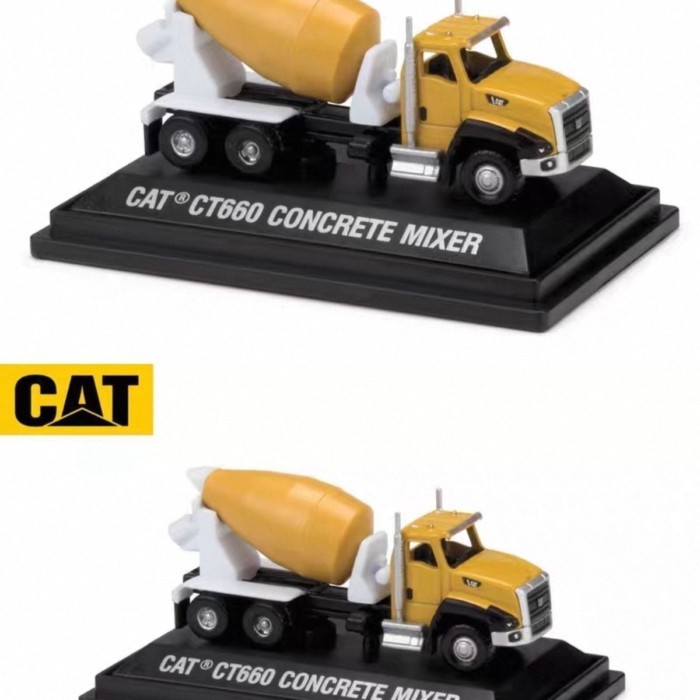 Carter Engineering Truck 1/160 MINI CAT CT660 Cement Mixer Truck Alloy จําลองฉากตกแต่ง Out of Print 