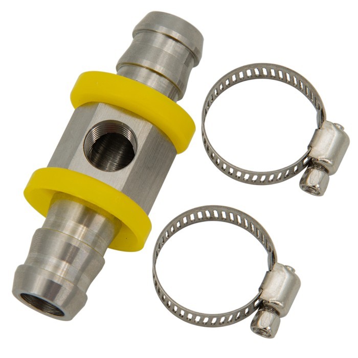 1/8NPT Oil Pressure Sensor Tee To 1/2 or 3/8 Adapter Turbo Supply Feed Line Gauge NPT Male Famale J