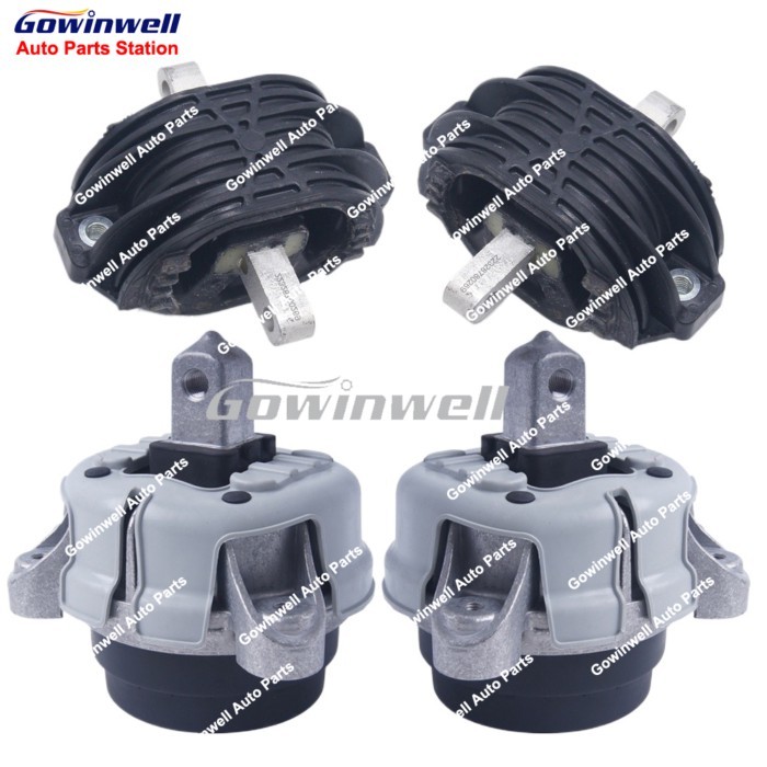 4X Engine Motor Mount Transmission Gearbox Support Kits For BMW 7 F01 F02 F03 F04 740i 740Li 221167