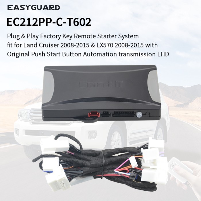 EASYGUARD Plug & Play Factory Key Remote Starter System fit for Land Cruiser 2008-2015 & LX570 2008