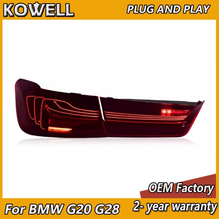 Car Styling for BMW G20 Tail Light 2019-2021 BMW 3 Series Taillights G28 330i 320i 325i Rear DRL Fo