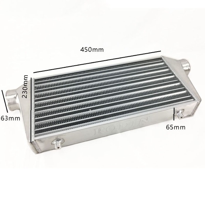 450*230*65mm Universal Turbo Intercooler bar&plate OD=63mm Front Mount intercooler
