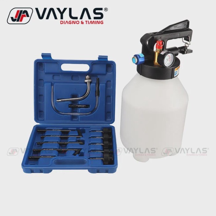 6-Liters Pneumatic ATF Fluid Dispenser Tools Set Transmission Oil Filling Tool with 13pcs Adapter S