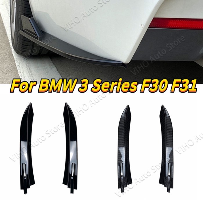For BMW F30 F31 Rear Bumper Lip Diffuser Side Splitters Body Kit 316i 318i 320i 325i 330i Sedan/Tou