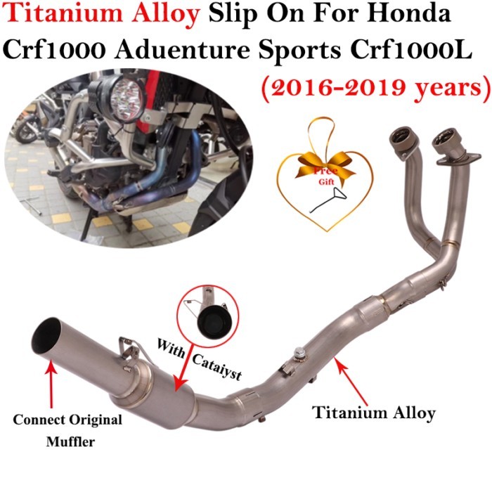 Titanium Alloy For Honda CRF1000 Adventure Sports CRF1000L CRF1000 ADV Motorcycle Exhaust Escape Mo