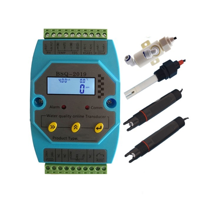 Online PH, ORP, Conductivity, TDS Transmitter With Sensor 4-20mA Or RS485 Output