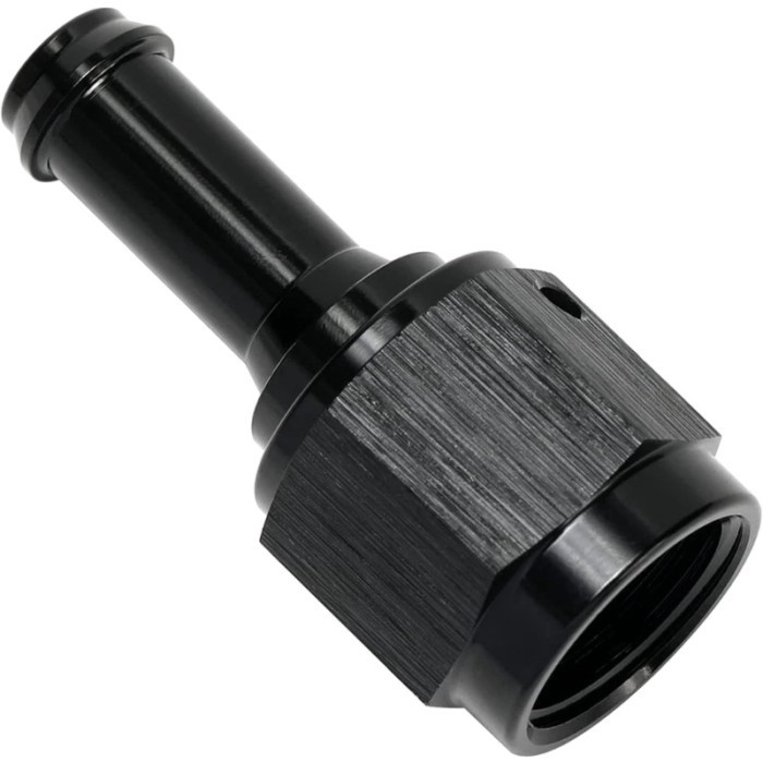 Black Aluminum Straight Female AN6 to 3/8 AN6 to 5/16 Barb Swivel Hose Adapter Fitting Female to Ba