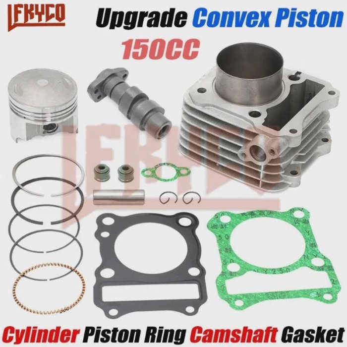 Motorcycle 62mm Engine Parts Cylinder Upgrade Cam Kit 150CC Motor for Suzuki DR-Z125 DRZ125 GN125 G