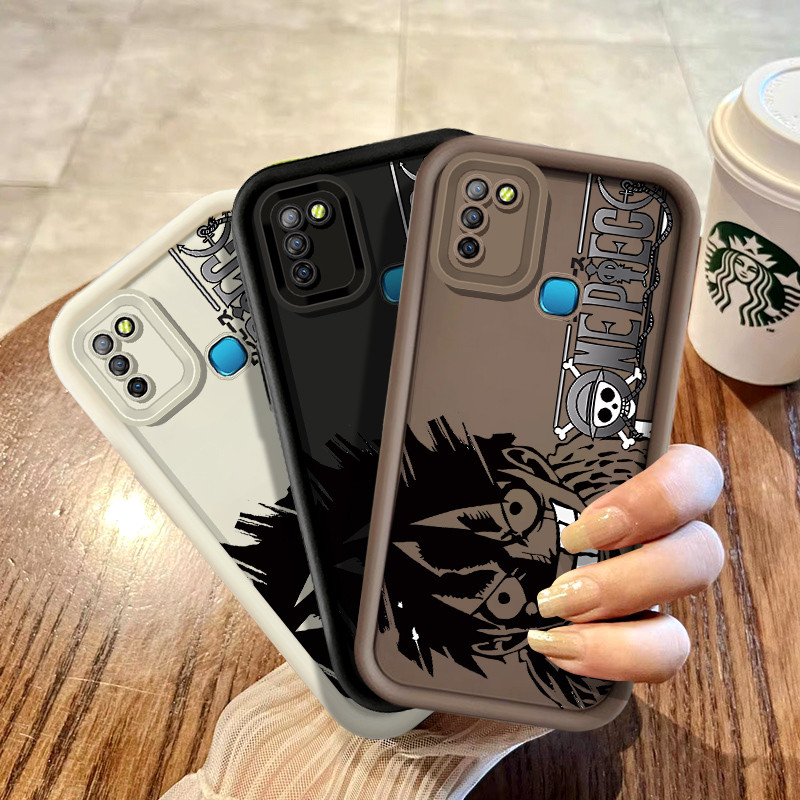 การ์ตูนน่ารัก One Piece สีดํา Shadom Luffy เคสโทรศัพท์สําหรับ Infinix X650B X655F X655C X657B X657C 