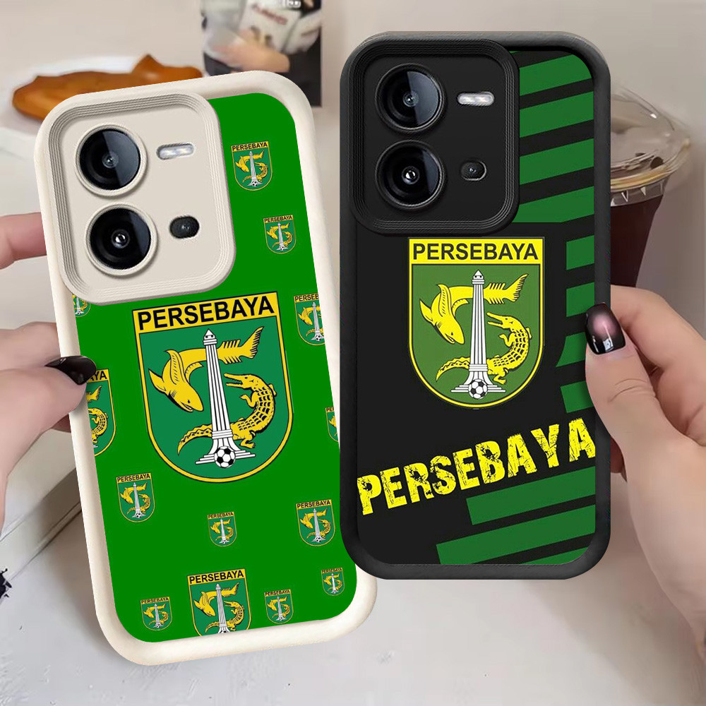G-35 PERSEBAYA Casing สําหรับ VIVO Y28 Y28s V25 V25E Y17S สีดําและสีขาว