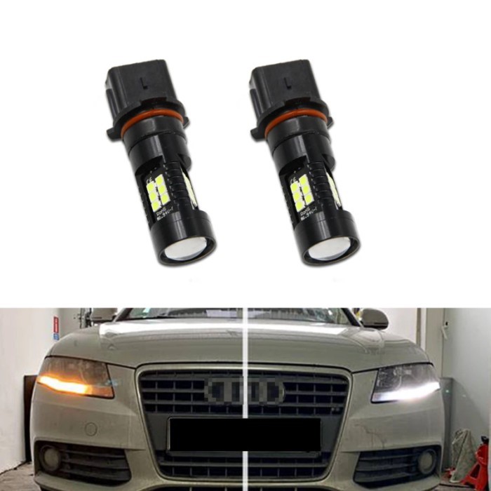 2pcs Xenon White P13W Canbus No Error LED Bulbs  For Audi A4 B8 NonFL (2008-2012) Q5 Chevrolet Dayt