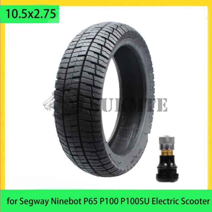 10.5*2.75 Explosion Proof Tubeless Tire For Segway Ninebot P65 P100S P100SU Electric Scooter Vacuum
