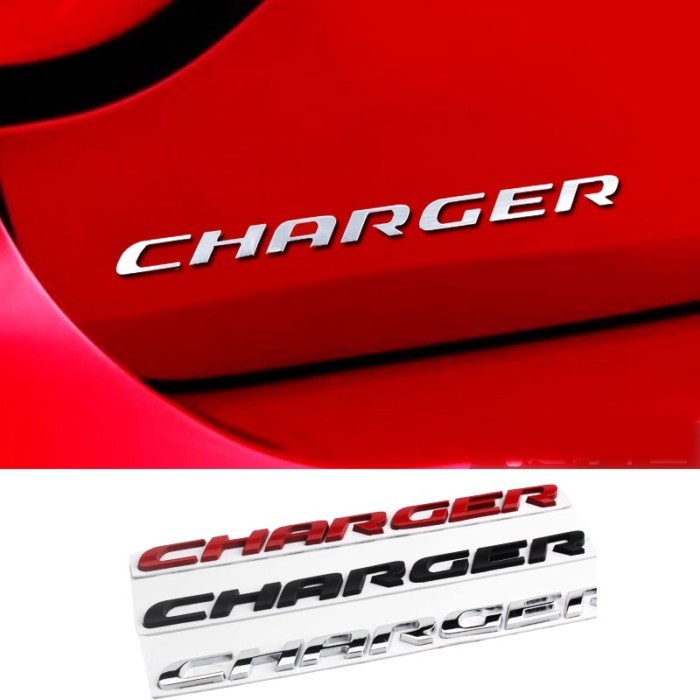 Metal Raider Charger Letter Fashion Logo Fender Rear Trunk Emblem Badge for Dodge Charger GT AWD 50
