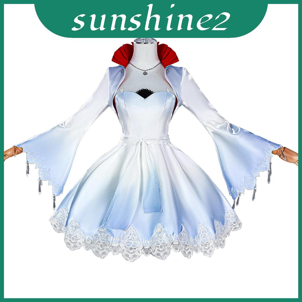 ชุดคอสเพลย์ RWBY Ruby Rose Weiss Schnee ทำจากผ้าโพลีเอสเตอร์ เหมาะสำหรับงานปาร์ตี้