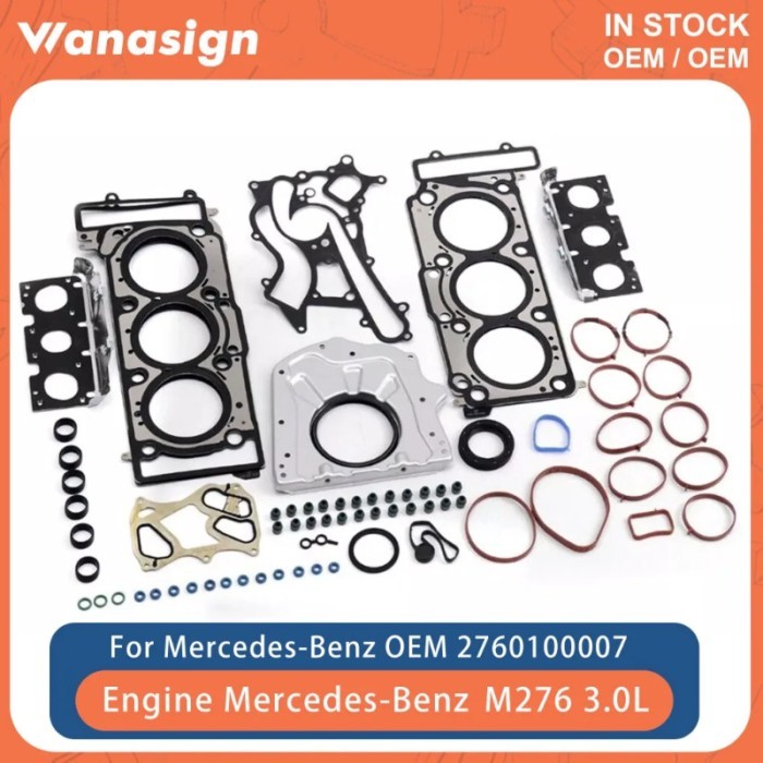 Engine Full Gasket Kit Fit 3.0 L For Mercedes-Benz C43 E43 S400 W205 W212 W166 R172 C350 E350 X166