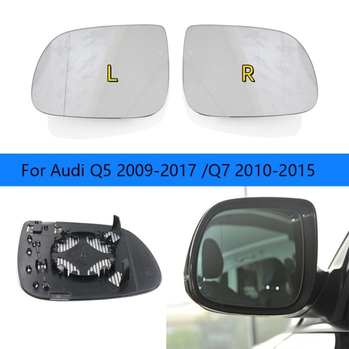 Car Mirrors ForAudi Q5 09-17/ Q7 10-15 lens rear view mirror reflector electric heating glass 8R0 8
