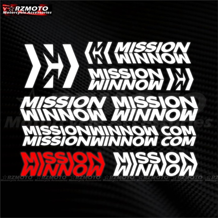 Motorcycle stickers MISSION WINNOW helmet stickers body stickers reflective waterproof decals