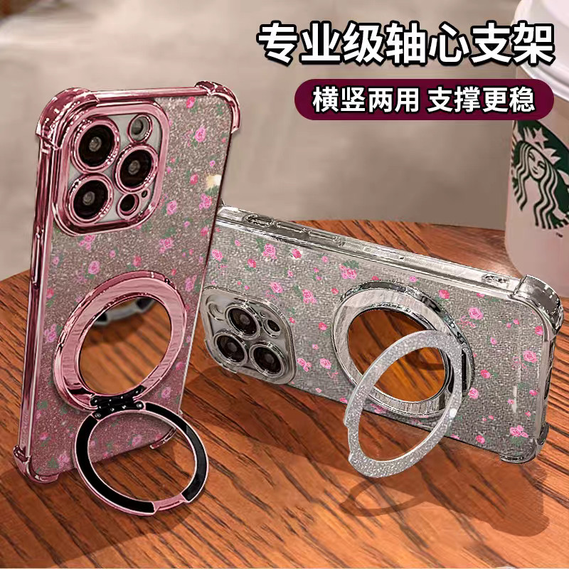 ดอกไม้สีชมพูผู้หญิงเคสโทรศัพท์สําหรับOPPO A17 A76 A9 A5 A96 A2 A3 PRO Reno 7Z 8Z 10 PROเคลือบด้วยไฟฟ