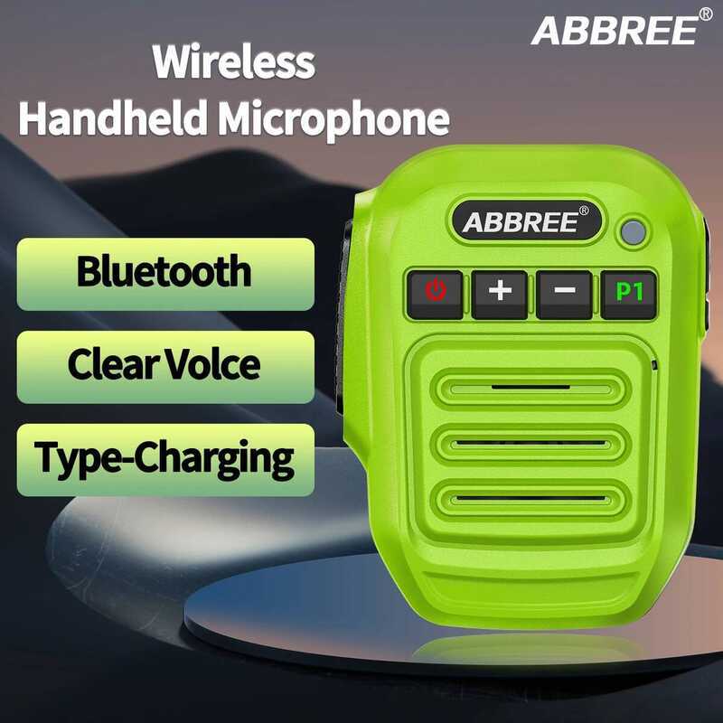 ▥  Bluetooth Wireless Microphone Speaker MIC For  Uv-5R Bf-888S UV 5Rh 21 Pro Quan