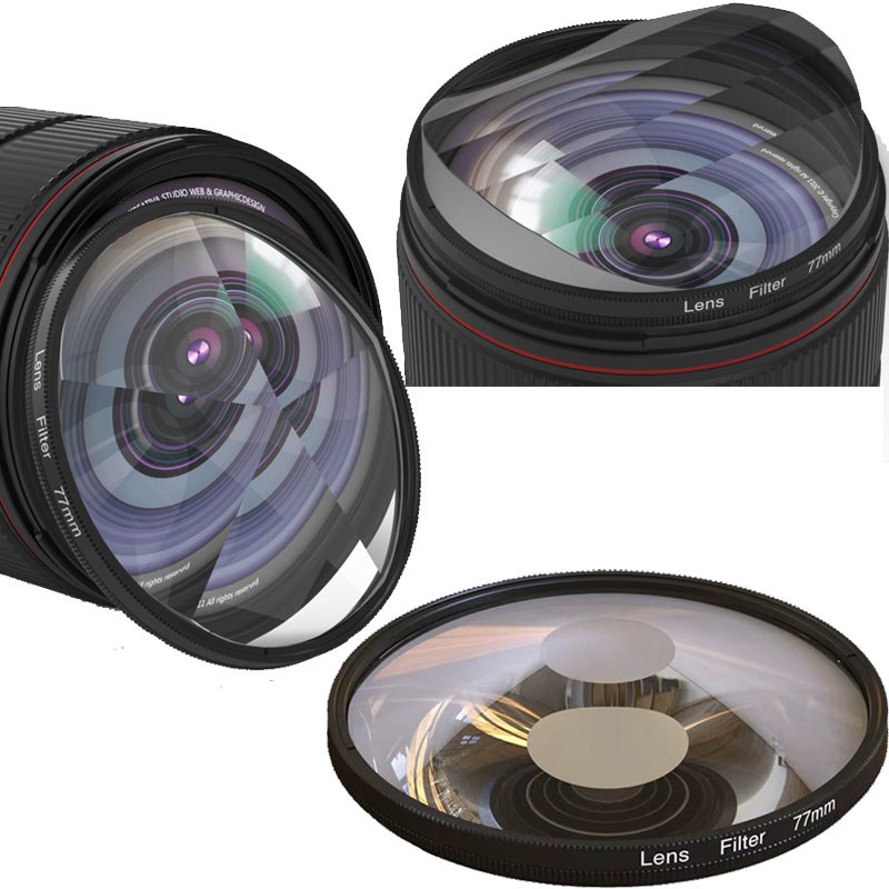ตัวกรองปริซึมเอฟเฟกต์พิเศษ ตัวกรองเลนส์กล้องสําหรับภาพถ่าย DSLR SLR