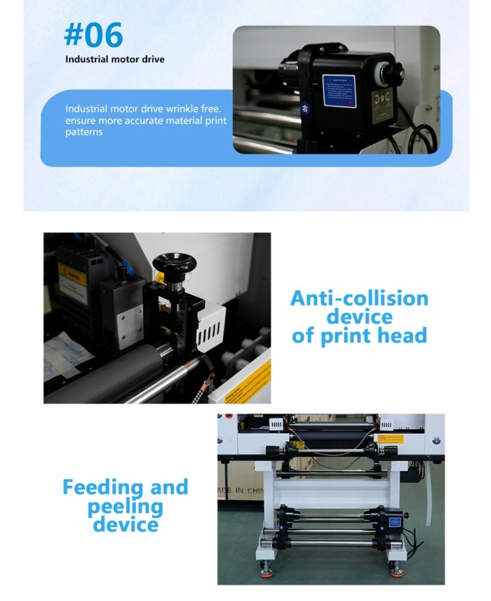 YingHe 30cm DTF Flatbed UV Ink Label Printer DTF Digital Hot Stamping Logo on Crystal New Condition