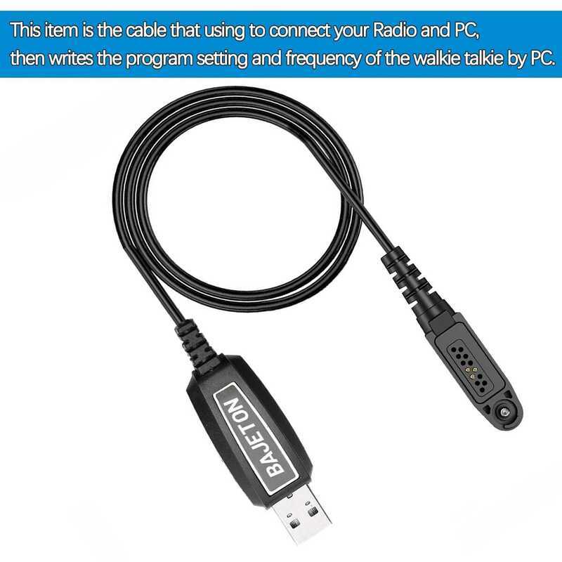 ▥ สายโปรแกรมมิ่ง USB ของแท้จาก สำหรับวิทยุสื่อสาร Bajeton Bj-9000 Radtel และ Rt-950 PRO