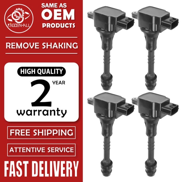 1/4PCS 22448 6N015 Ignition Coil For Nissan Sentra Almera N16 Primera P11 P12 1.6 1.8 AIC-4004G 224