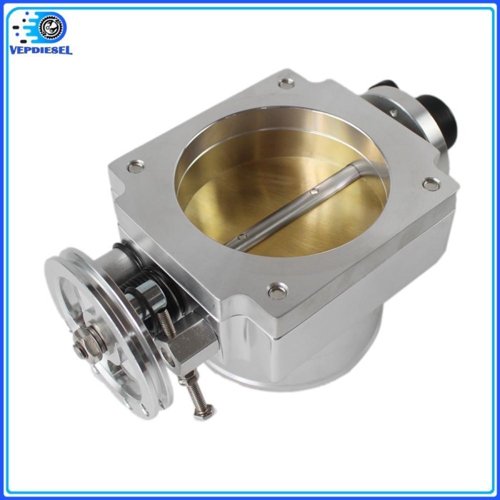 90mm Reverse Throttle Body with TPS Sensor For Toyota Supra 1JZ / 2JZ Silver Automobile Throttle Va