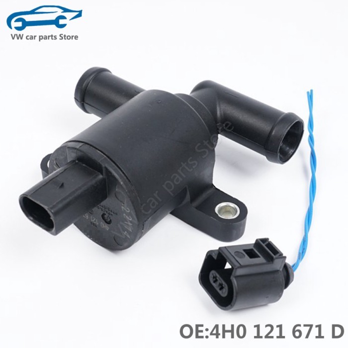 4H0121671D Hvac Heater Control Valve Water Cooling Solenoid Val For Audi Q5 A5 A4L A6L A7 A8 Origin