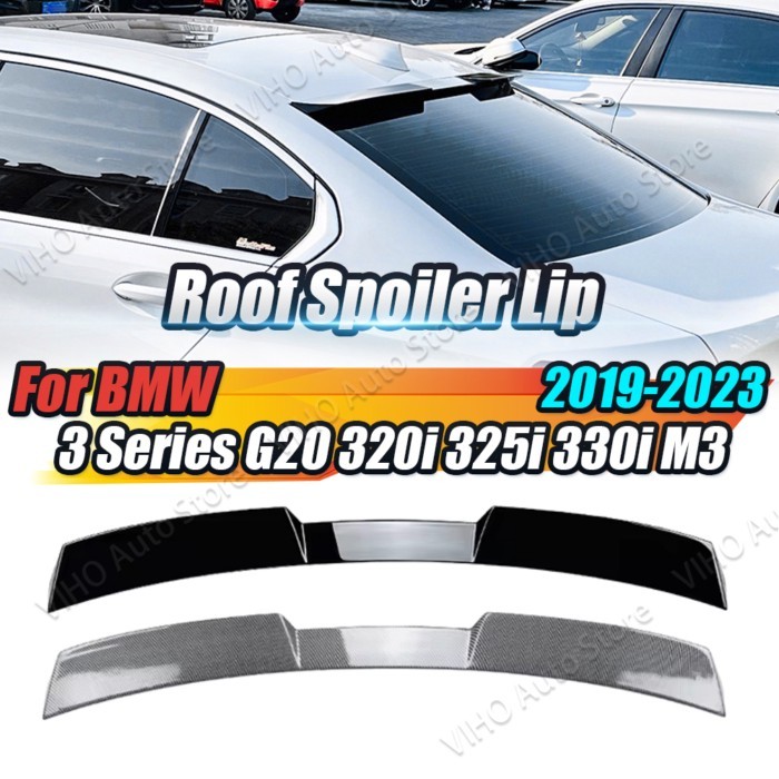 For BMW 3 Series G20 G80 M3 320i 325i 330i 2019-2024 Rear Spoiler Mid Trunk Lip Tail Roof Middle Ta