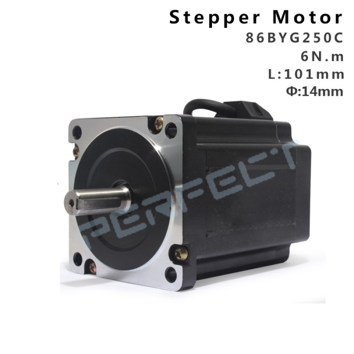 86BYG250C Nema34 Stepping Motor for CNC Engraving Machine 6N.m 4A 101MM High Torque Electric Motors