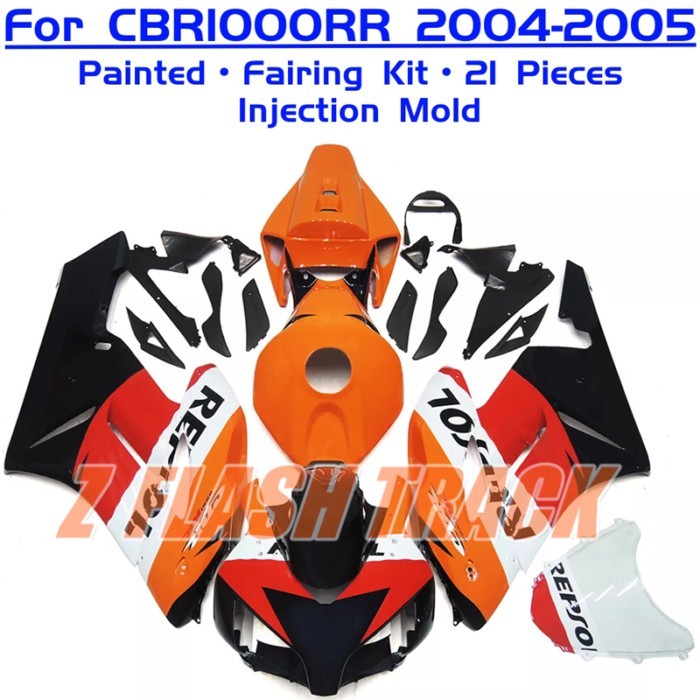 For Honda CBR1000RR CBR 1000RR 1000 CBR1000 RR 2004 2005 Cowl Plastic Body Fairing Kit Bodywork Inj