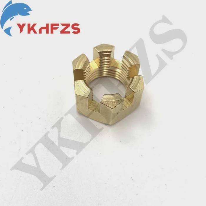 90171-16011 Nut, Propeller Castle for Yamaha 40HP 50HP 55HP 60HP 70HP 90HP Outboard Engine Marine P