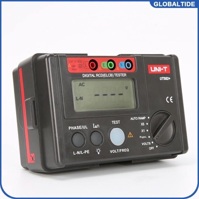 Leakage Circuit Breaker Meter UT582+ Digital RCD (ELCB) Tester AUTO RAMP Resistance Tester with Mis