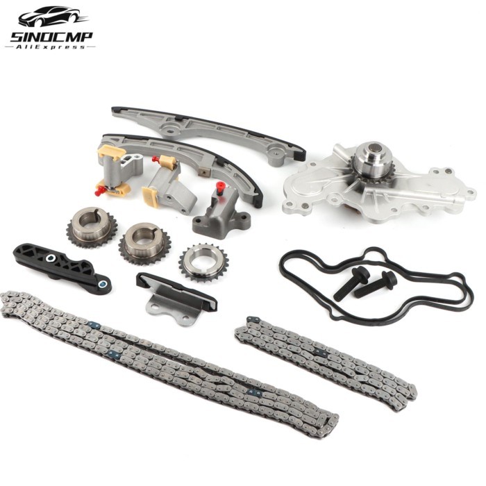 Timing Chain Kit with Water Pump 7T4Z-6268-CA 7T4Z-6K254-AA For Ford Mercury Lincoln Mazda 3.7 3.5L