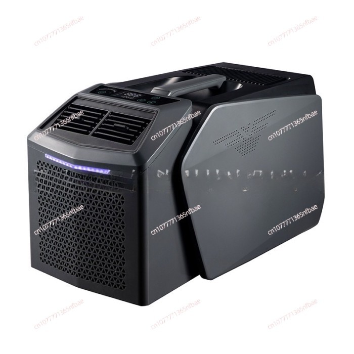Portable mobile split air conditioner 48V DC inverter compressor camping tent room bed car parking