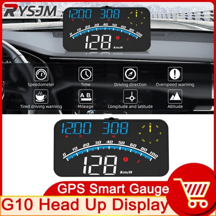 G10 Head Up Display GPS System for All Car Auto Accessory Digital GPS Speedometer With Speed Alarm