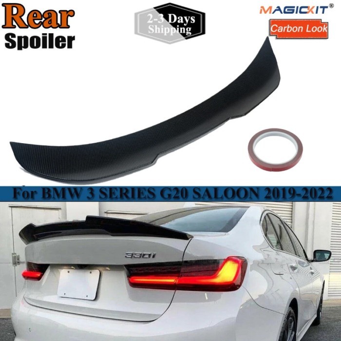 For BMW 3 Series G20 G28 320i 325i 330i M340i Sport PSM Style Spoiler High Quality ABS Material Car