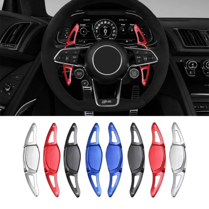 For Audi RS3 RS4 RS5 2017 2018 R8 TT RS 2016-2018 Car Aluminum Steering Wheel Paddle Extension Shif