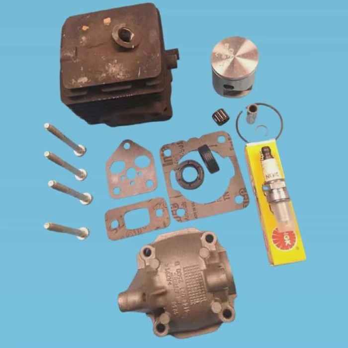 34MM BG56 CYLINDER KIT 42410201204 FOR STIHL SH56 BG56C BR200 &MORE 2MIX 27CC BLOWERS PISTON SET GA