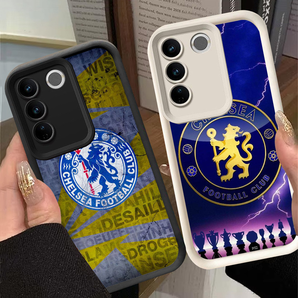 G-49 CFC ฟุตบอล fc สําหรับ VIVO Y81 Y81s V29 V29E Y100 Pro สีดําและสีขาว