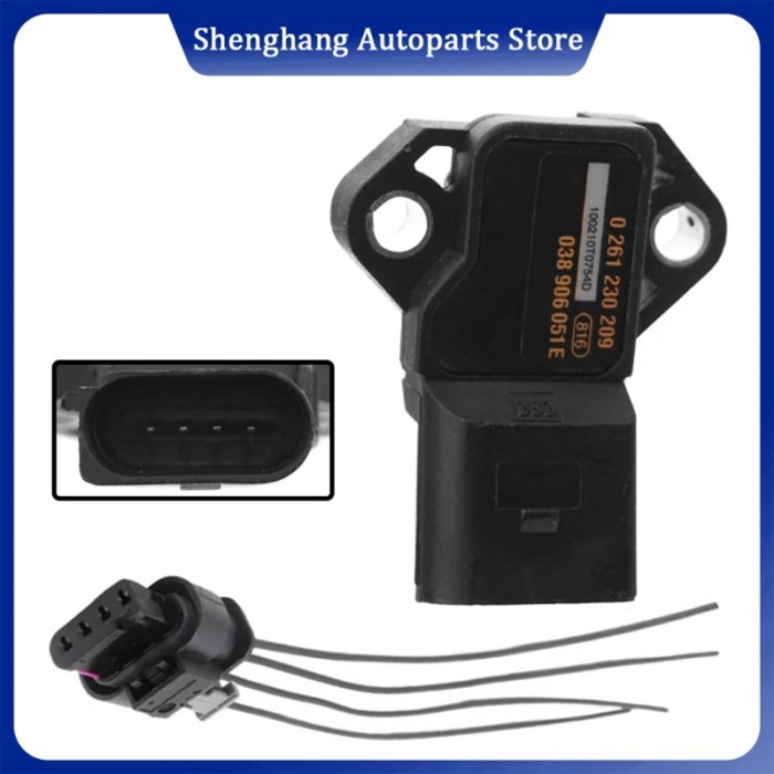 038906051E Intake Air Pressure Sensor MAP Sensor For Audi A4 S4 A5 S5 A6 S6 A8 S8 Q5 TT TTS Seat Ex