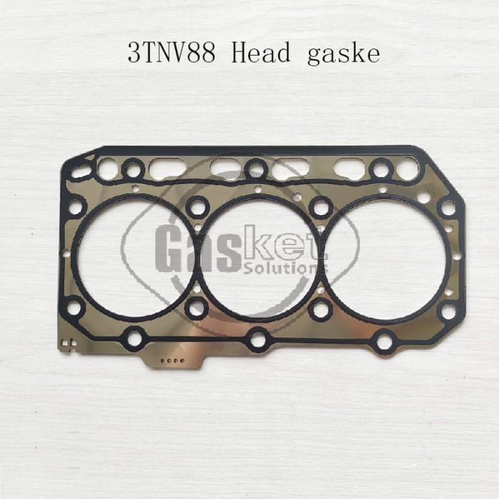 Cylinder Head Gasket For Yanmar 3TNV88 3TNV88-M 3D88 729906-92761 (Steel)