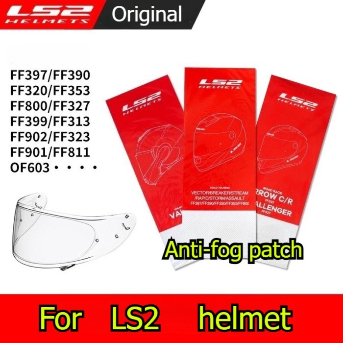 For LS2 Helmet FF800 MX701 FF327 FF805 FF808 Anti-fog Sticker