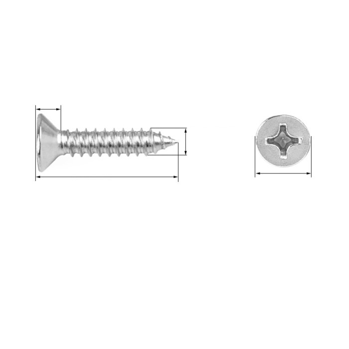 1pcs screw stainless steel self-tapping screw
