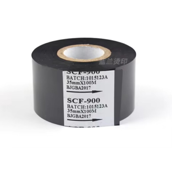 SCF900 Printer ribbon ink thermal transfer ribbon round black belt Code tape